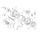 Bosch WAS20160UC/18 drum/motor/tub diagram