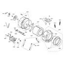 Bosch WAS20160UC/23 drum/tub/motor diagram