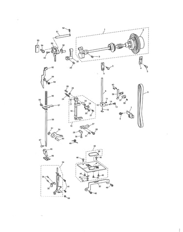 Upper shaft/needle bar