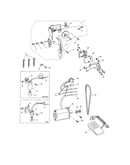 Upper tension lamp/motor unit