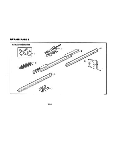 Rail assembly parts