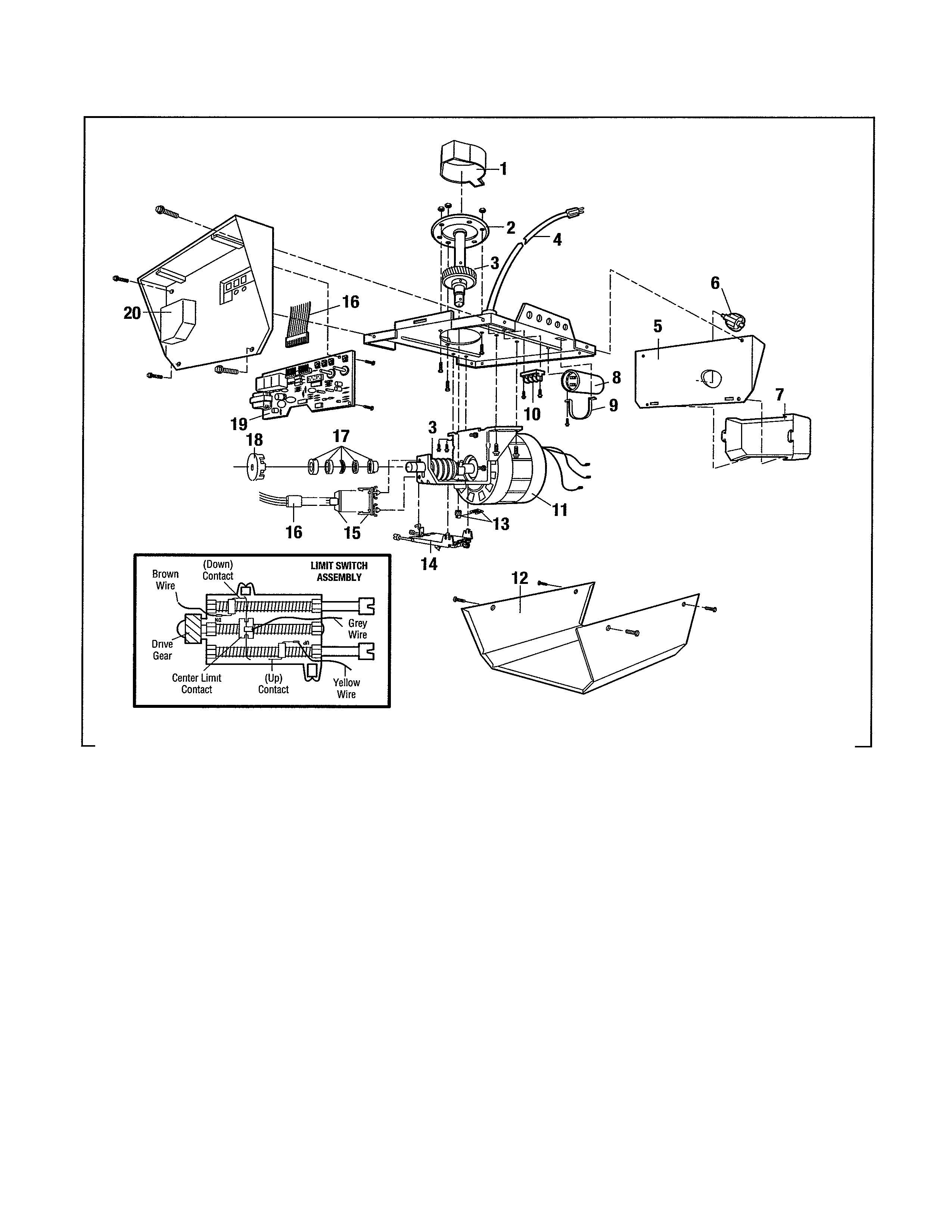 Motor unit assembly parts