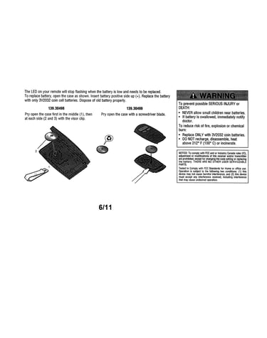 3-button remote control