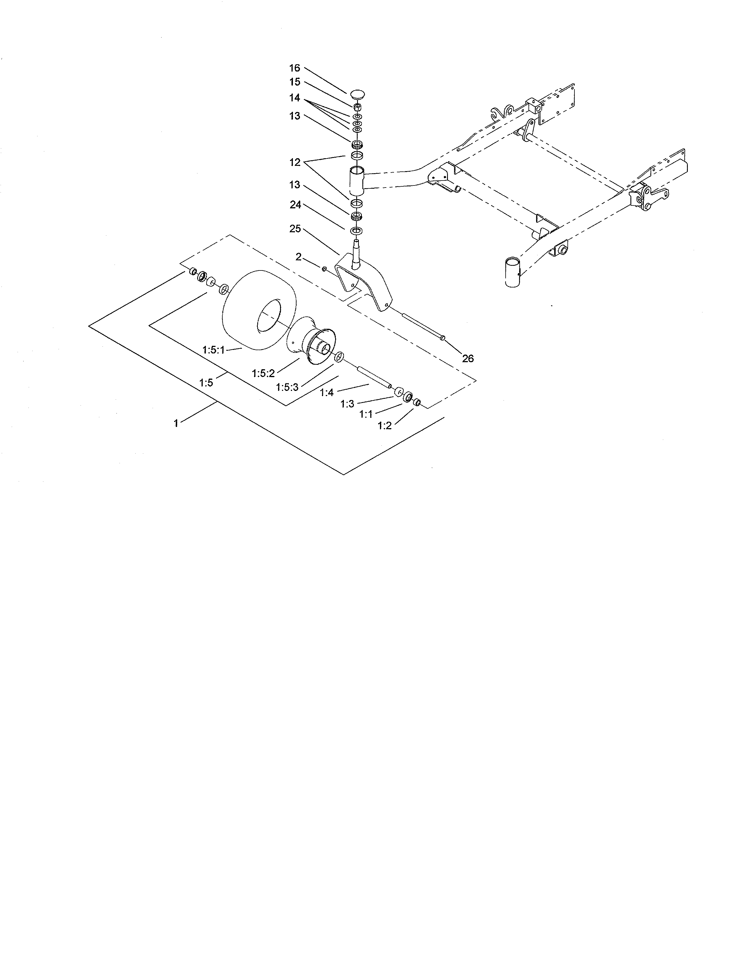 Caster wheel assembly
