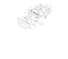 Toro 74264 (260000001 AND UP) traction frame & floor pan diagram
