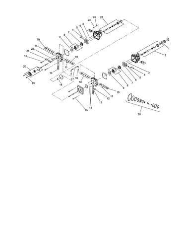 Tandem pump assembly