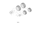 Toro 13AL60RG044 (1L107H10100 AND UP) front & rear wheel assembly diagram