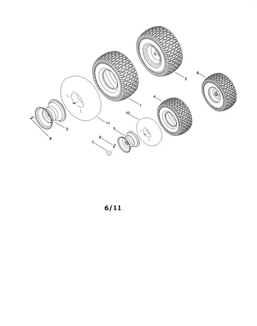Front & rear wheel assembly