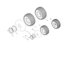 Front & rear wheel assembly