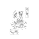 Craftsman 247288840 mower deck & spindle pulley diagram