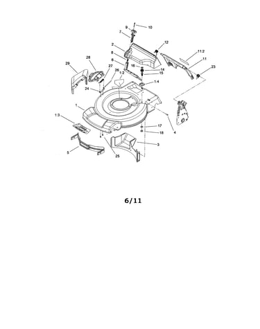 Deck/side chute/rear door