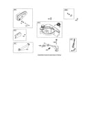 Muffler & fuel tank assembly