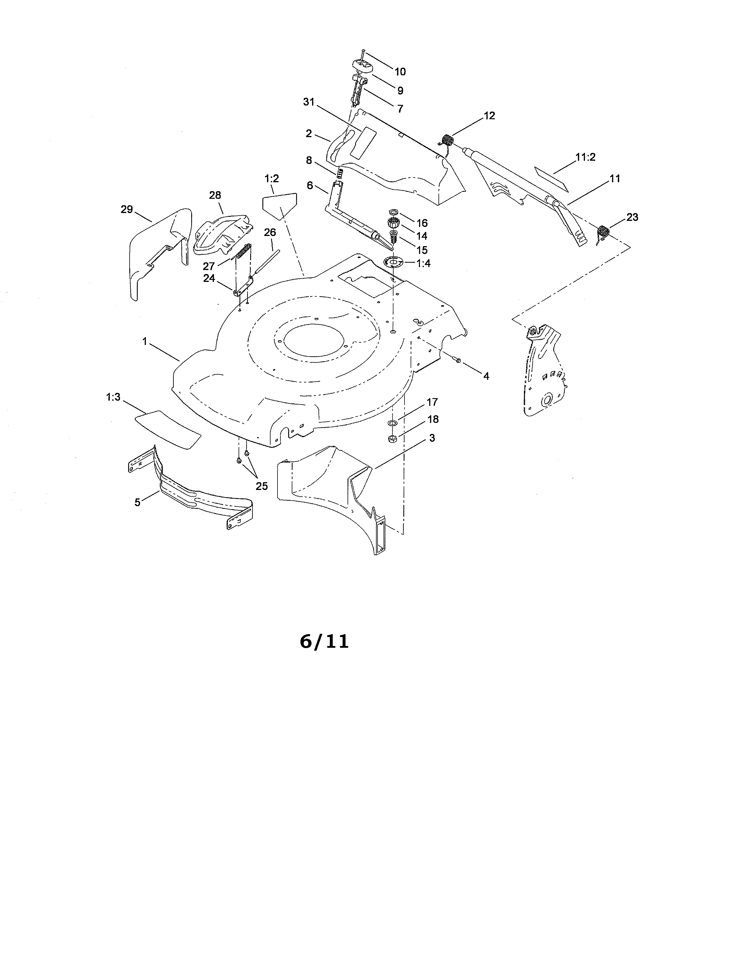 Housing & rear door assembly