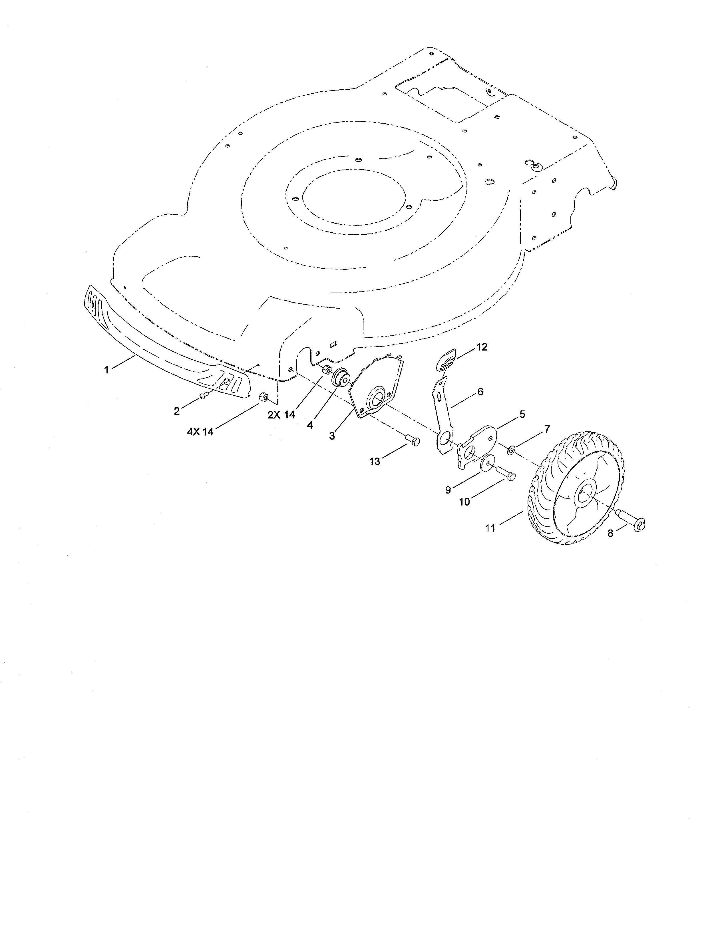 Front wheel & height-of-cut