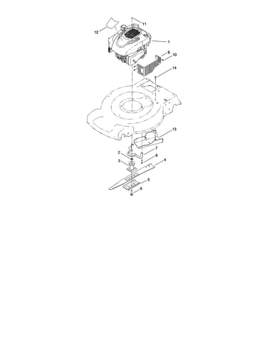 Engine & blade assembly