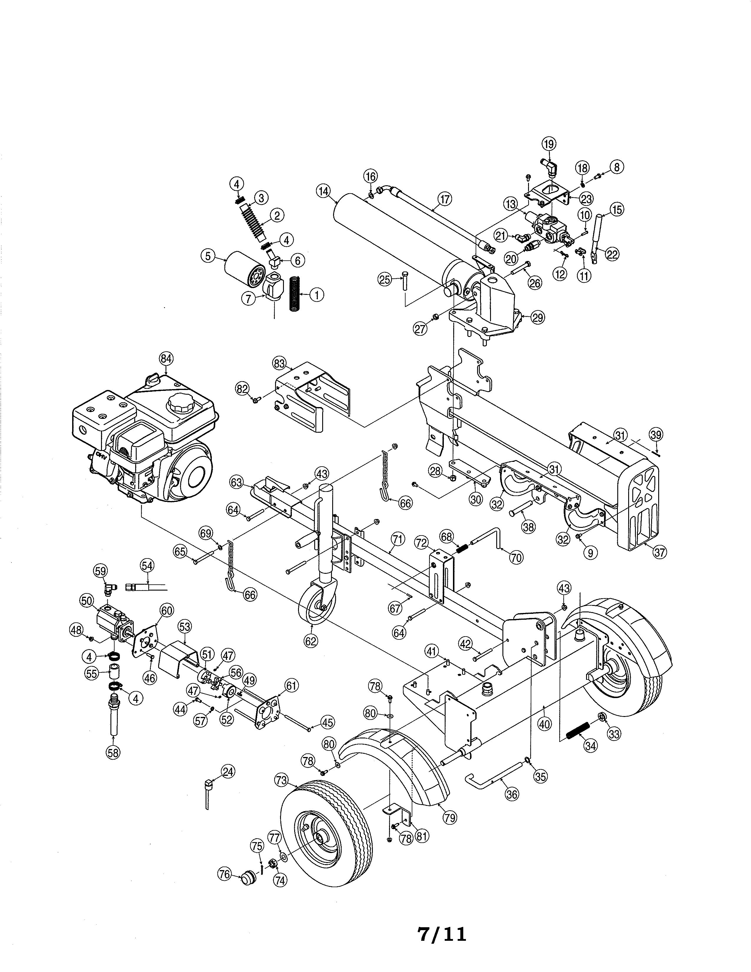 Log splitter
