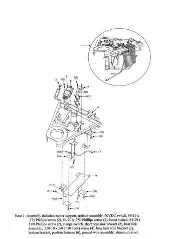 Motor support assembly
