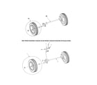 Remington MPS6017A front & rear wheel assemblies diagram