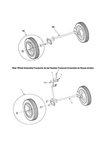 Front & rear wheel assemblies