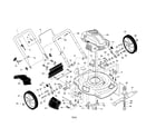 Craftsman 917375020 engine/housing/handle diagram