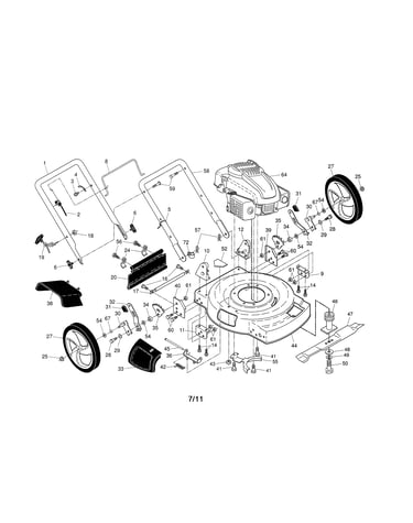 Engine/housing/handle