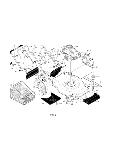 Engine/housing/handle