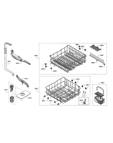 Racks/spray arms