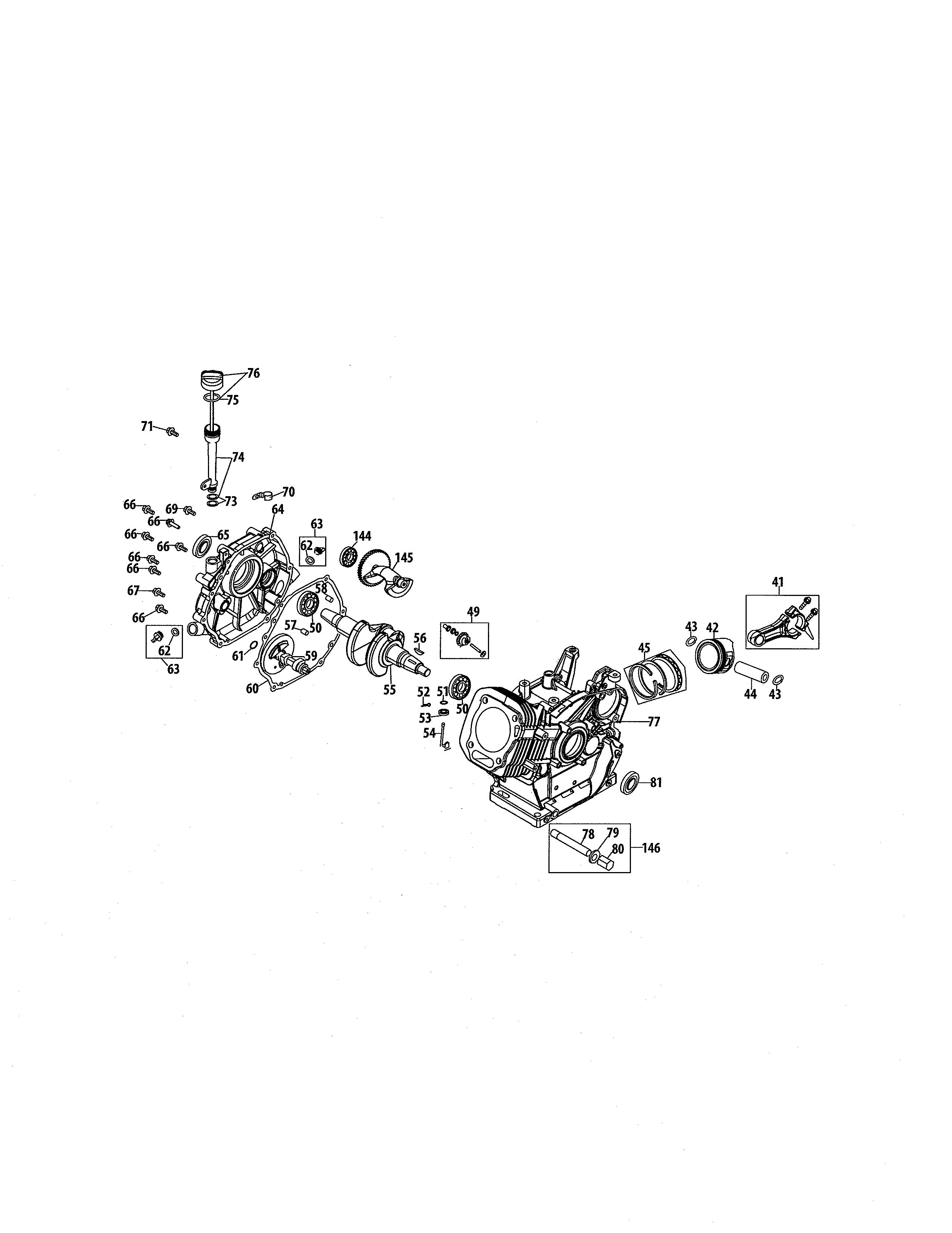 Crankcase/crankshaft