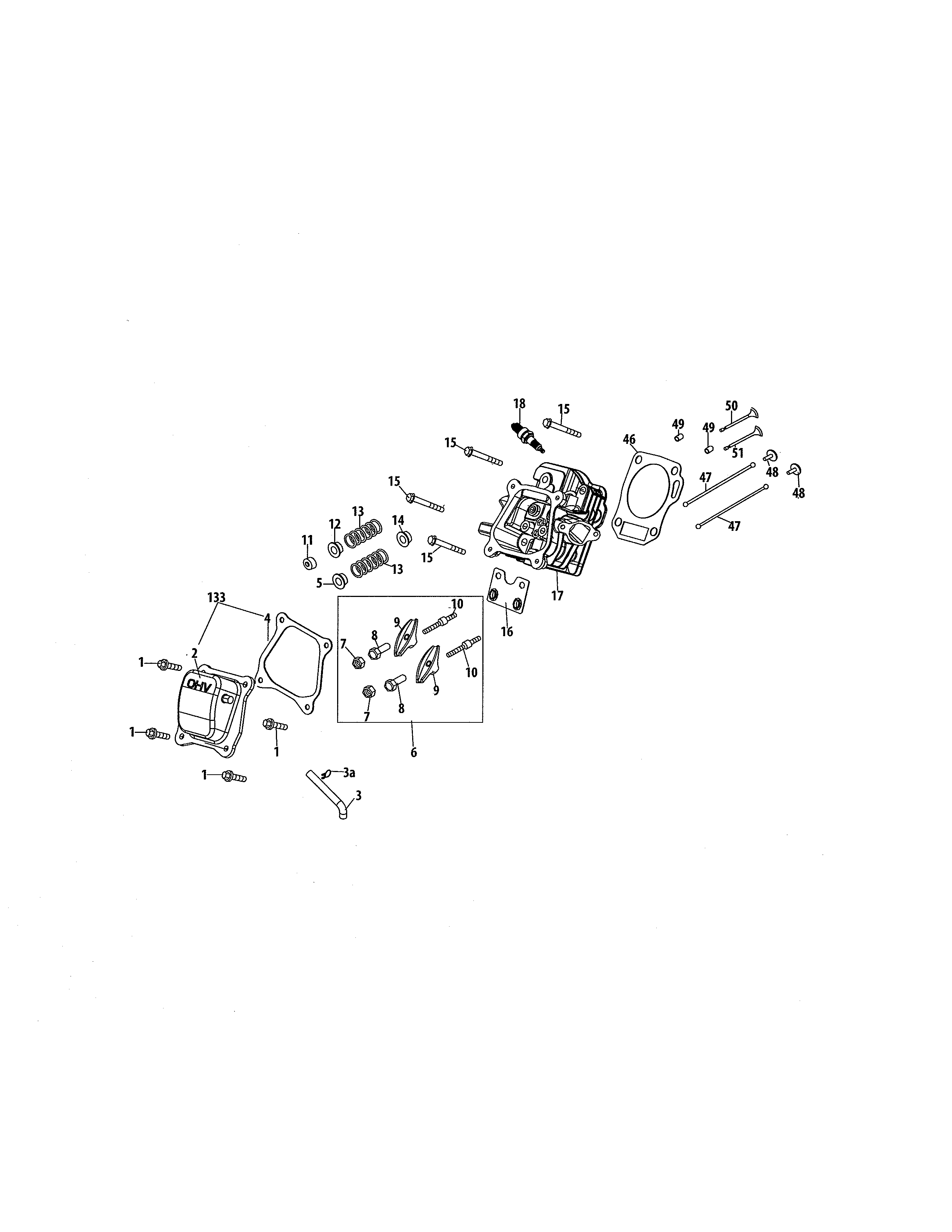 Cylinder head/rocker arm