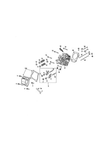 Cylinder head/rocker arm
