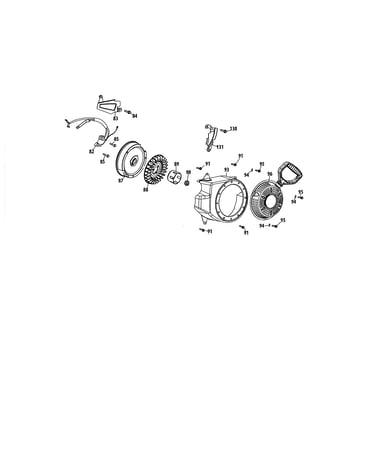 Flywheel/blower housing