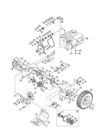 Transmission/wheels