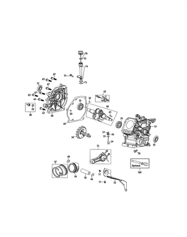 Crankcase/crankshaft