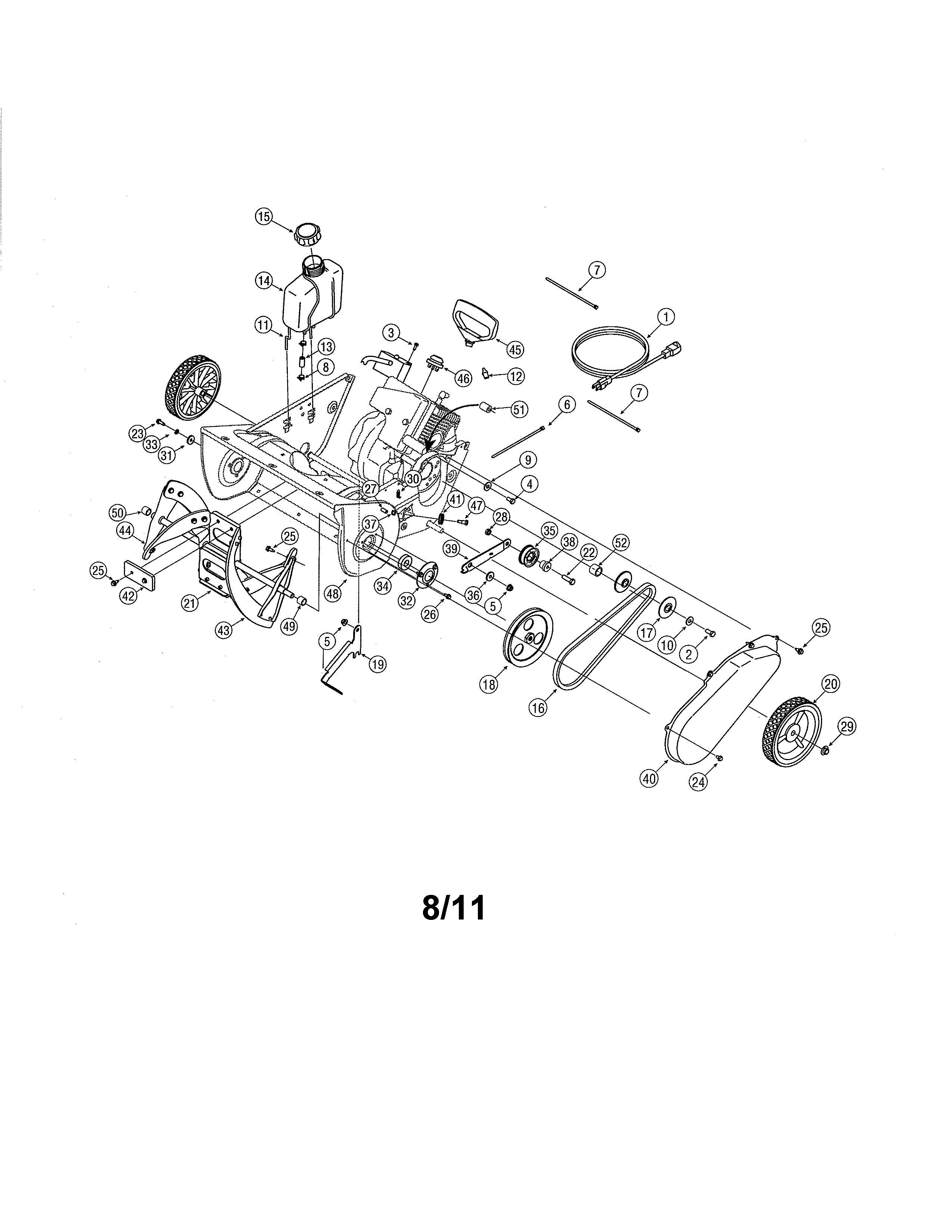 AUGER/FUEL TANK