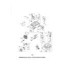 Briggs & Stratton 126M02-1479-F1 cylinder/crankshaft/sump diagram