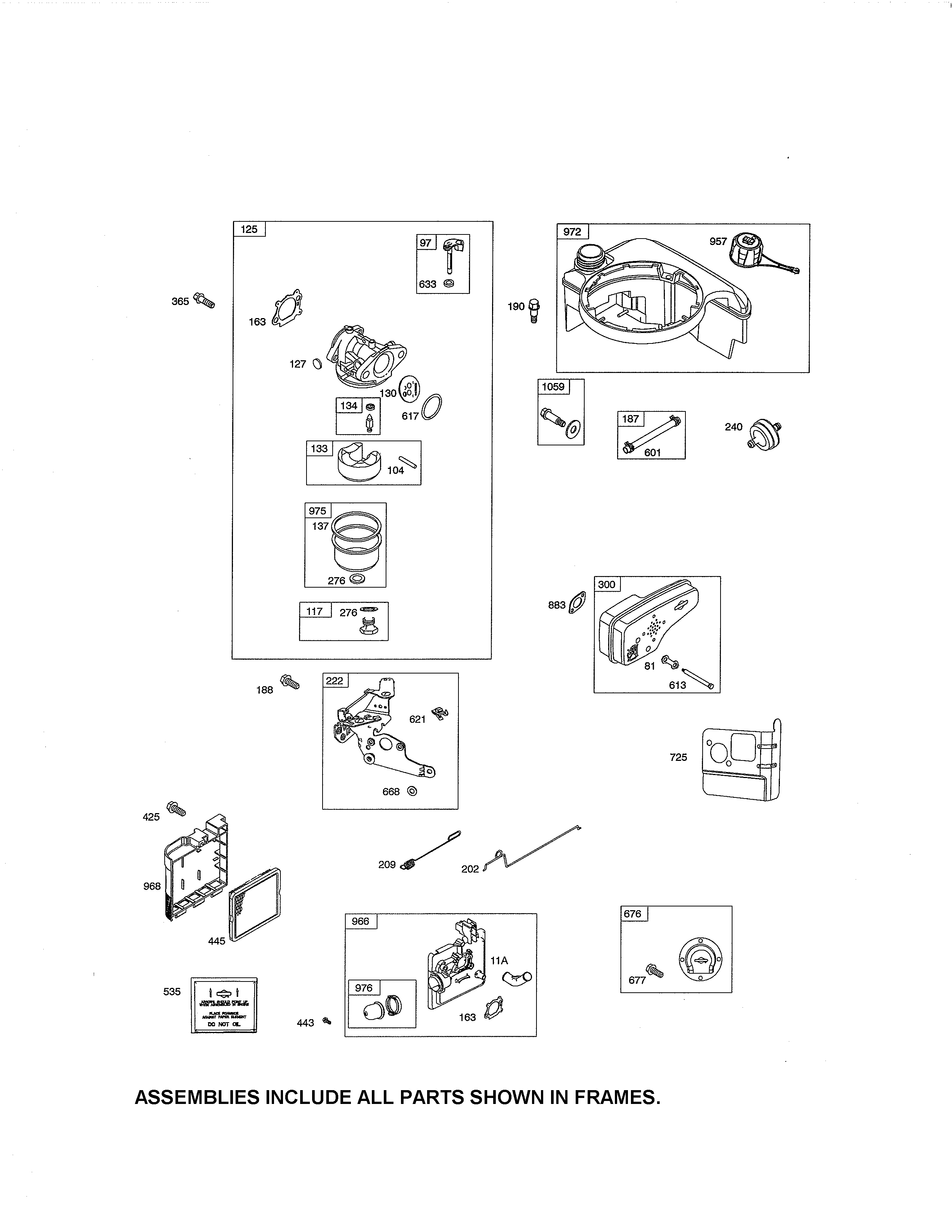 CARBURETOR/FUEL TANK