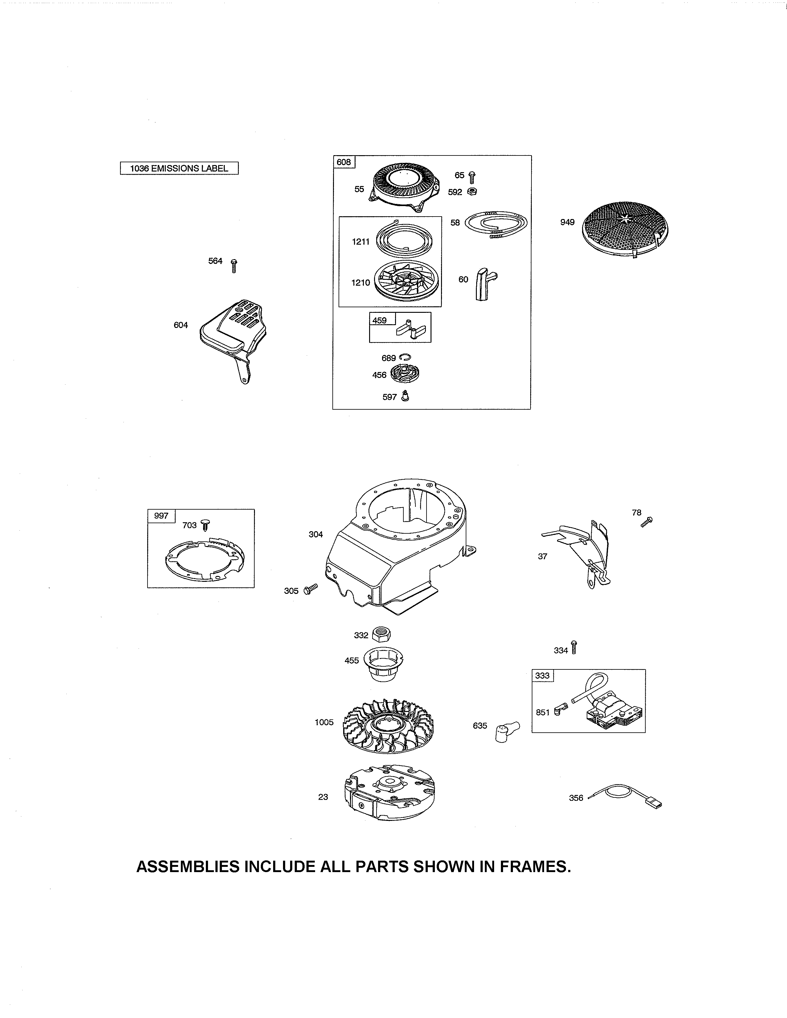 BLOWER HOUSING/REWIND STARTER