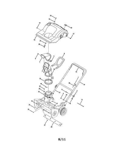 Chute & handle