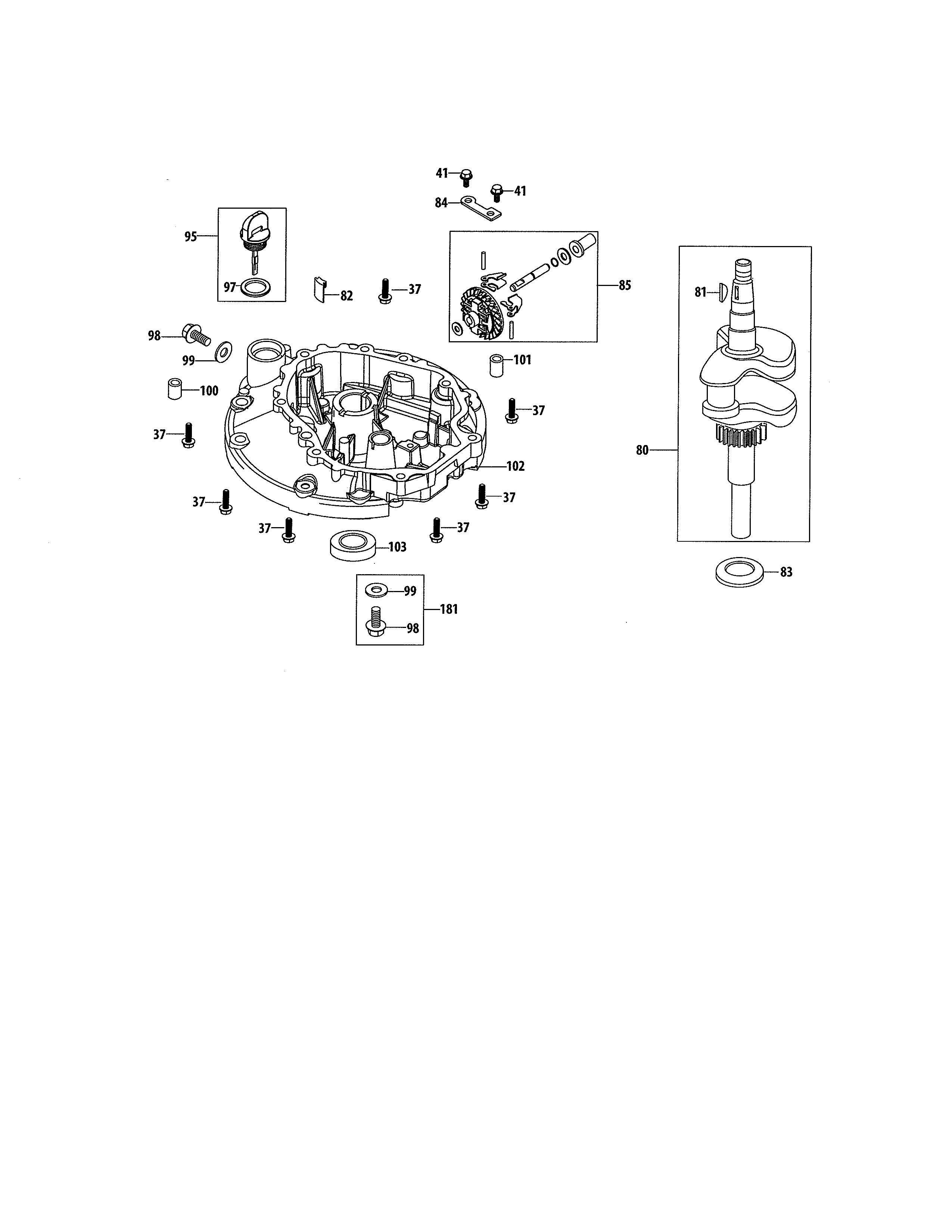 Crankshaft & crankcase cover