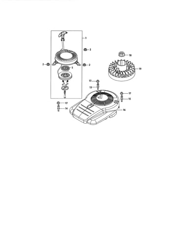 Flywheel & shroud