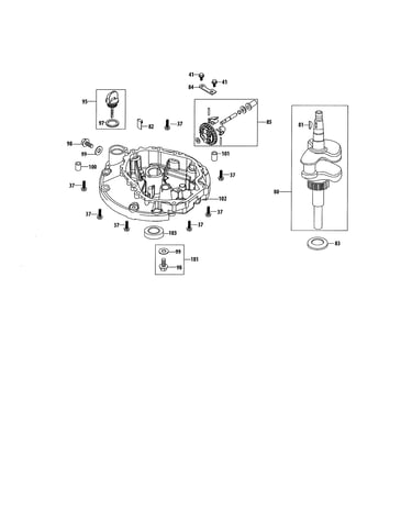Crankshaft & crankcase cover