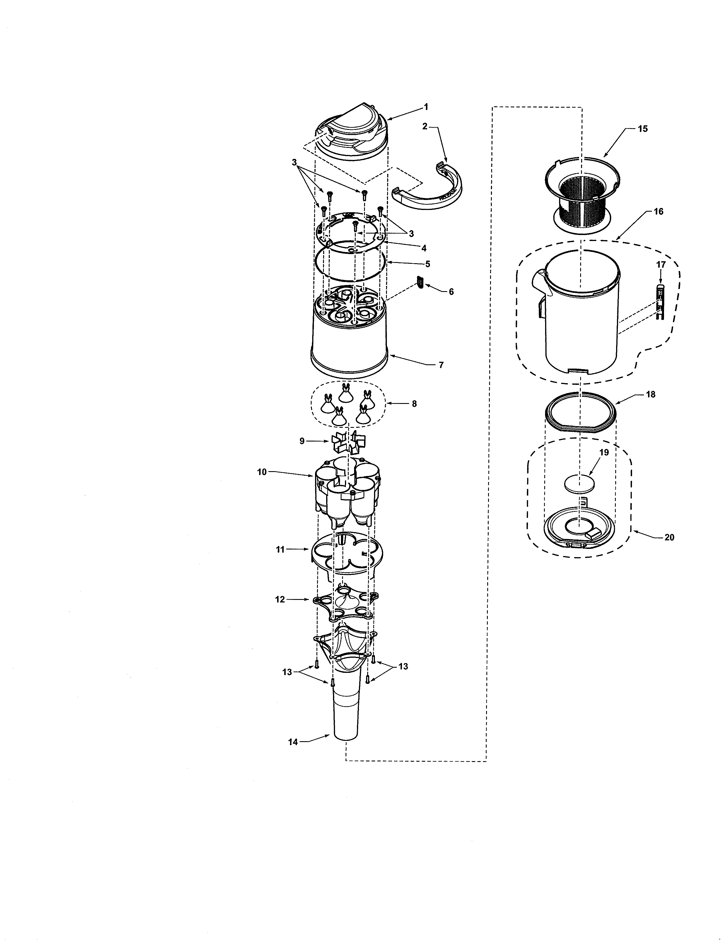 Dust cup