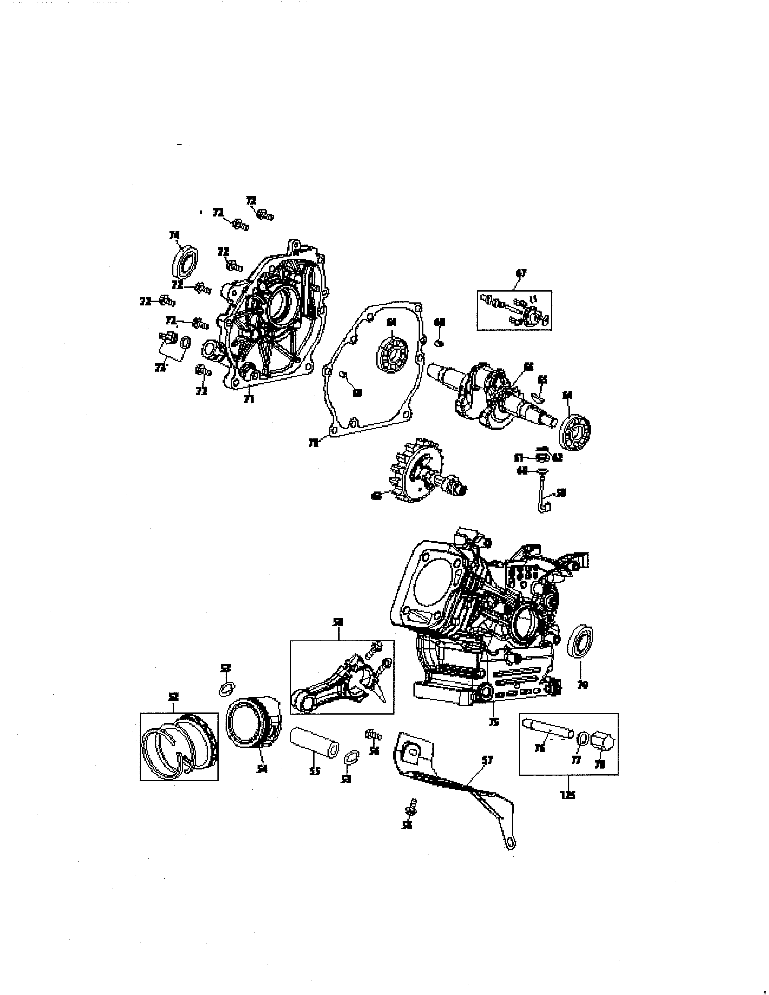 PISTON RING/CARBURETOR