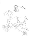 Chipper shredder/wheels
