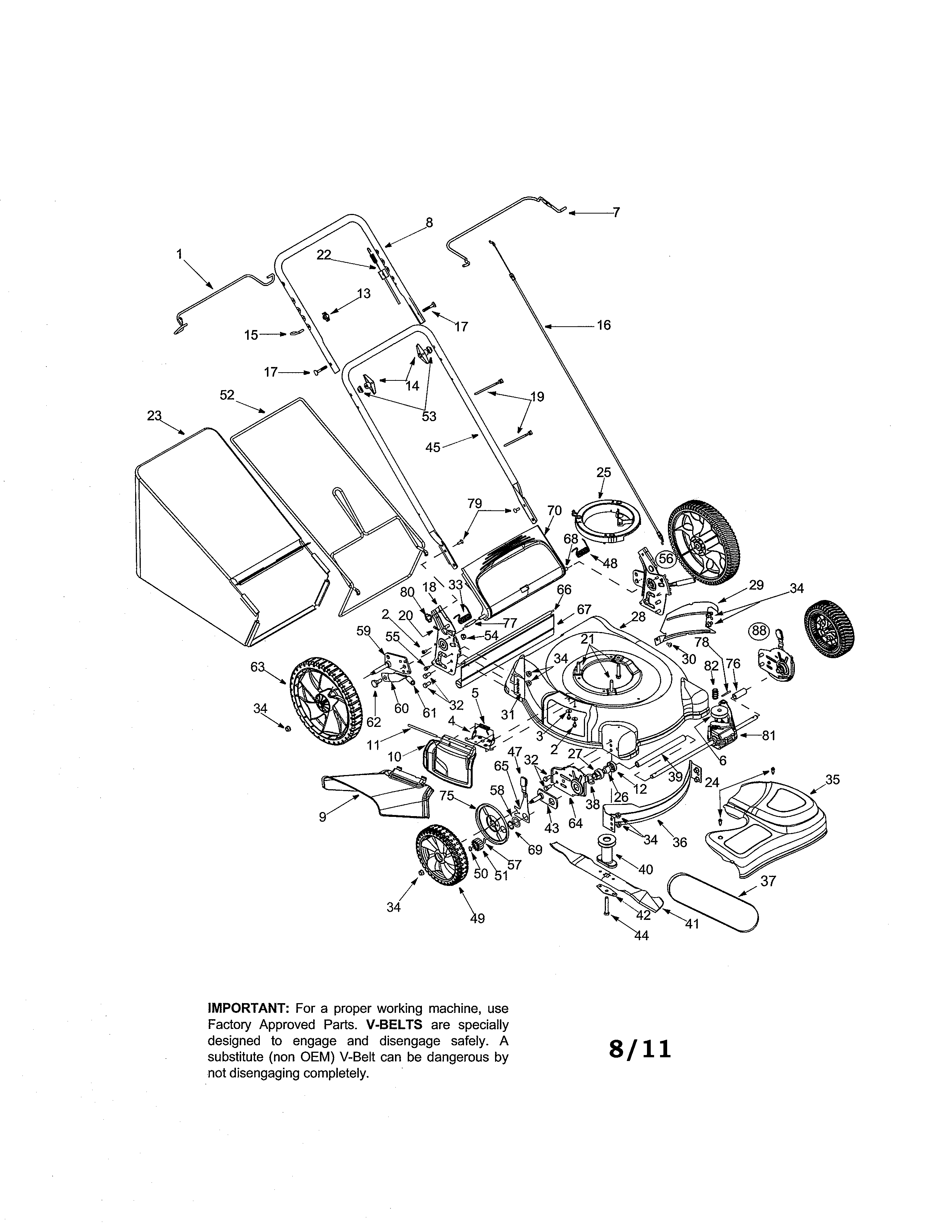 Mower parts