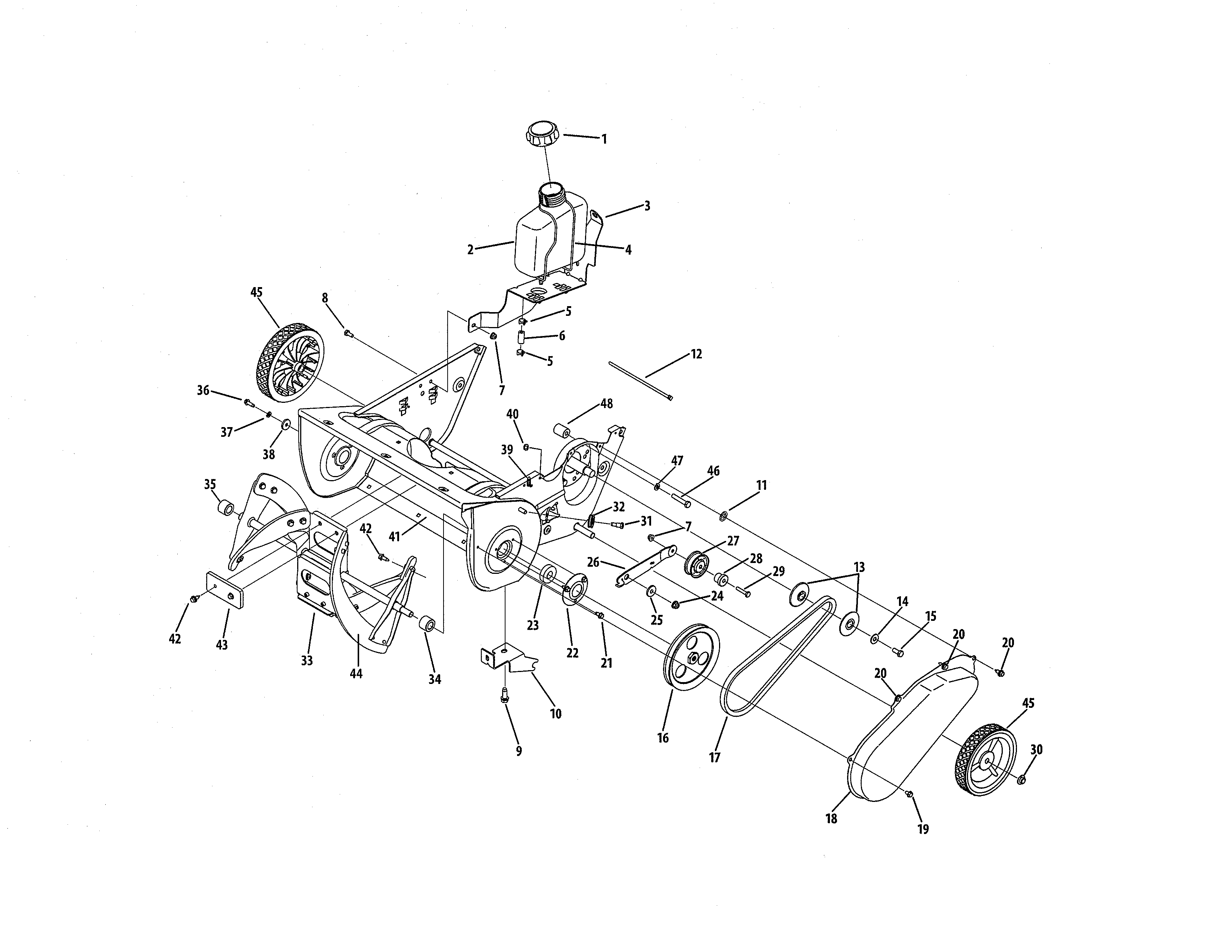 Drive system and auger assembly