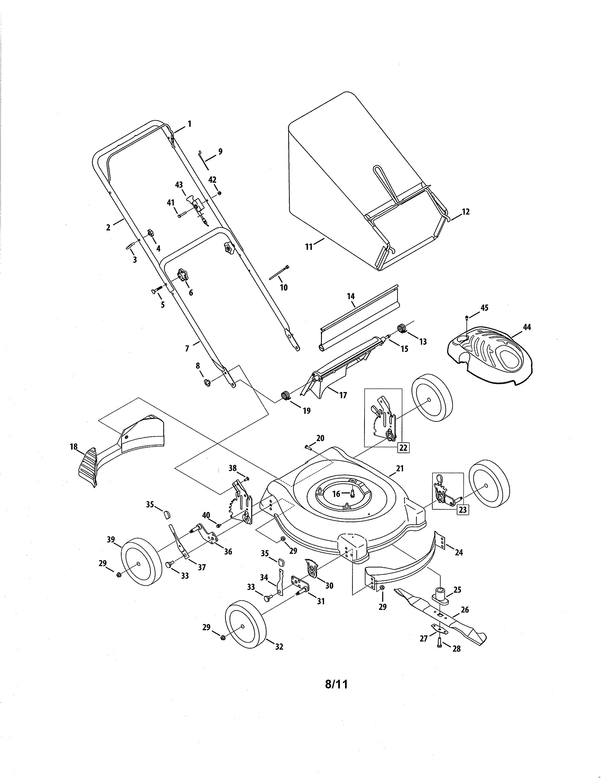 Mower parts