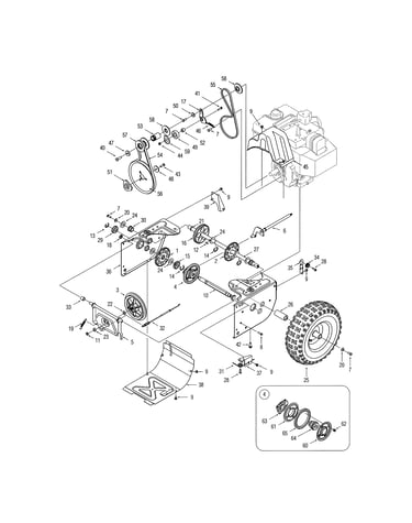 Belt/pulley/wheels