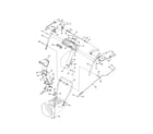 MTD 31AS6BEE700 e/f-style handle/frame/discharge chute diagram