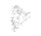 MTD 31AS6BEE700 h-style handle/frame/disharge chute diagram